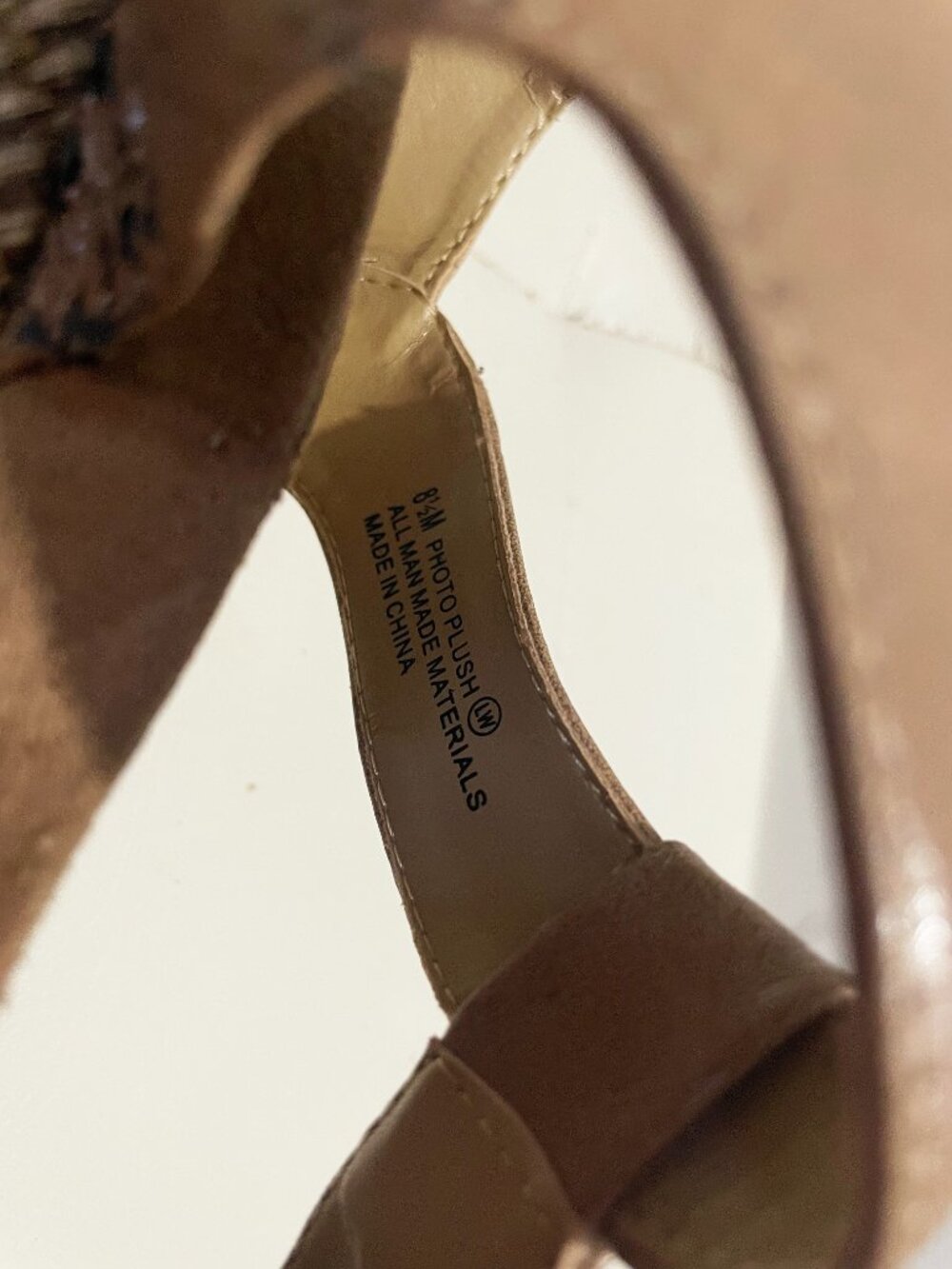 A2 by Aerosoles Tan Strappy Espadrille Wedge Comfy Open Toe Sandals Size 8.5M - Picture 6 of 11